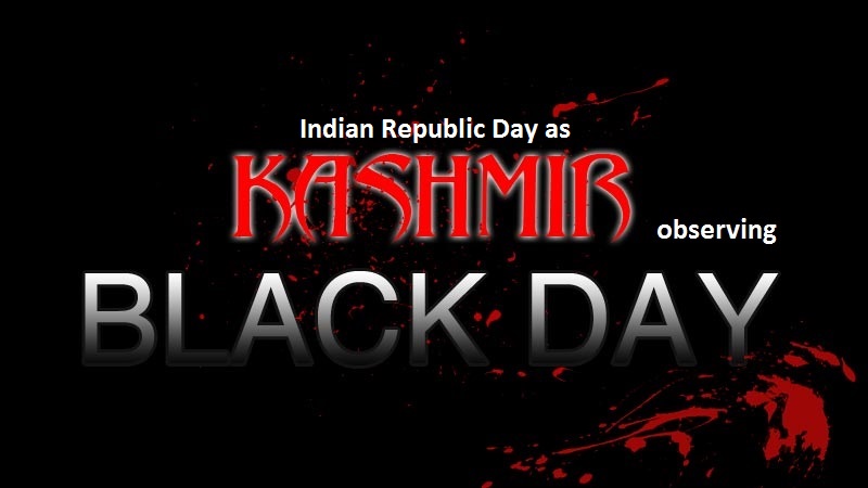  دنیا بھر میں کشمیری آج(بدھ کو) بھارتی یوم جمہوریہ کو یوم سیاہ کے طور منائیں گے