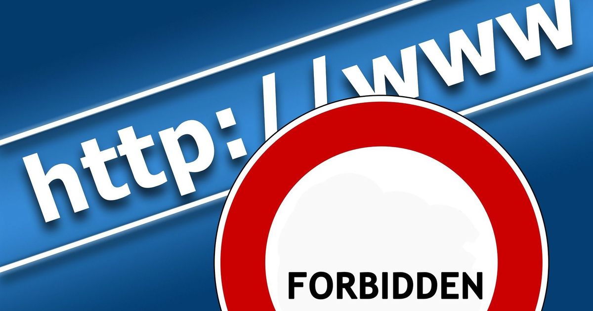 forbidden Internet website http www