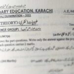 Physics paper 10th class – Karachi – paper out