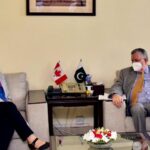 Ms Wendy Gilmour – The High commissioner of Canada for Pakistan – called on the federal minister for finance and revenue Mr Shaukat Tarin at the Finance Division – 16 Aug 2021