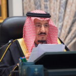 Saudi King Salman bin Abdulaziz announces the 2022 budget at Neom Royal Palace, Saudi Arabia