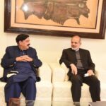 Iranian Minister for Interior Dr. Ahmed Vahidi – meeting with – counterpart – Sheikh Rashid Ahmed – Islamabad 14 Feb 2022