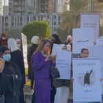 women in favour of Hijab Indian – in Kuwait infront of Indian Embassy
