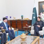 Vice president of Asian Development Bank Mr. Shixin Chen calls on PM Imran Khan at Islamabad on 14 Mar 2022