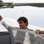 Imran Khan – helicopter