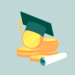 graduating-cap-on-a-gold-coin-with-a-diploma
