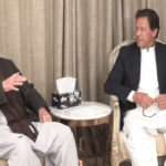 عمران خان کا دورہ لاہور،وزیراعلیٰ پرویز الہیٰ کی ملاقات، سیاسی وانتظامی امور پرتبادلہ خیال