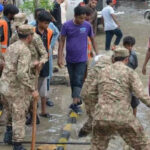 army rescue operation – flood affected area
