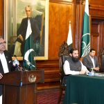 President Dr Arif Alvi addressing an awareness seminar about the role of the Federal Tax Ombudsman at Governor House Lahore on 12 Nov 2022