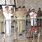 Chief of Army Staff, General Syed Asim Munir visited mausoleum of Quaid- e -Azam Muhammad Ali Jinnah