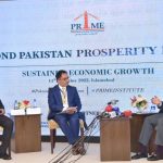 Federal finance Minister Senator Mohammad Ishaq Dar debating on sustained Economic Growth – Forum – on 14 Dec 2022 Islamabad