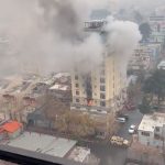 Fire at hotel in Shahr-e-Naw, Kabul