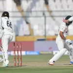 Karachi cricket test match – Shafique-out