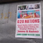 G20 – Jammu Kashmir – boycott posters