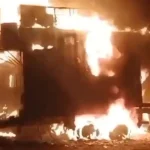 PTI Trucks burns