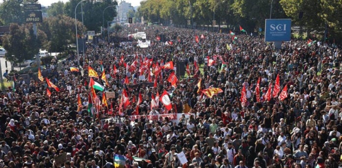 فلسطینیوں کے ساتھ اظہارِ یکجہتی..یورپ بھر میں احتجاجی لہر پھیل گئی