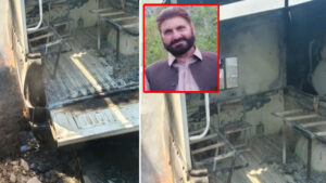 (کوہاٹ دہشت گردی)  پولیس موبائل پر حملہ، 5 اہلکاروں سمیت 7 افراد شہید