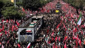 شہید آیت اللہ خامنہ ای.. جنازے کا جلوس، لاکھوں شریک
