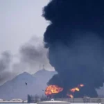 (امریکی فضائی کارروائی) آبنائے ہرمز کے قریبی شہروں میں دھماکے US _strike_updates